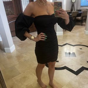 Guess back off the shoulder lack dress size 2